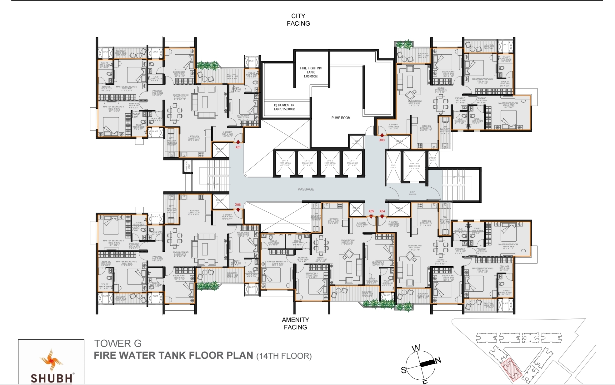 Refuge floor plans